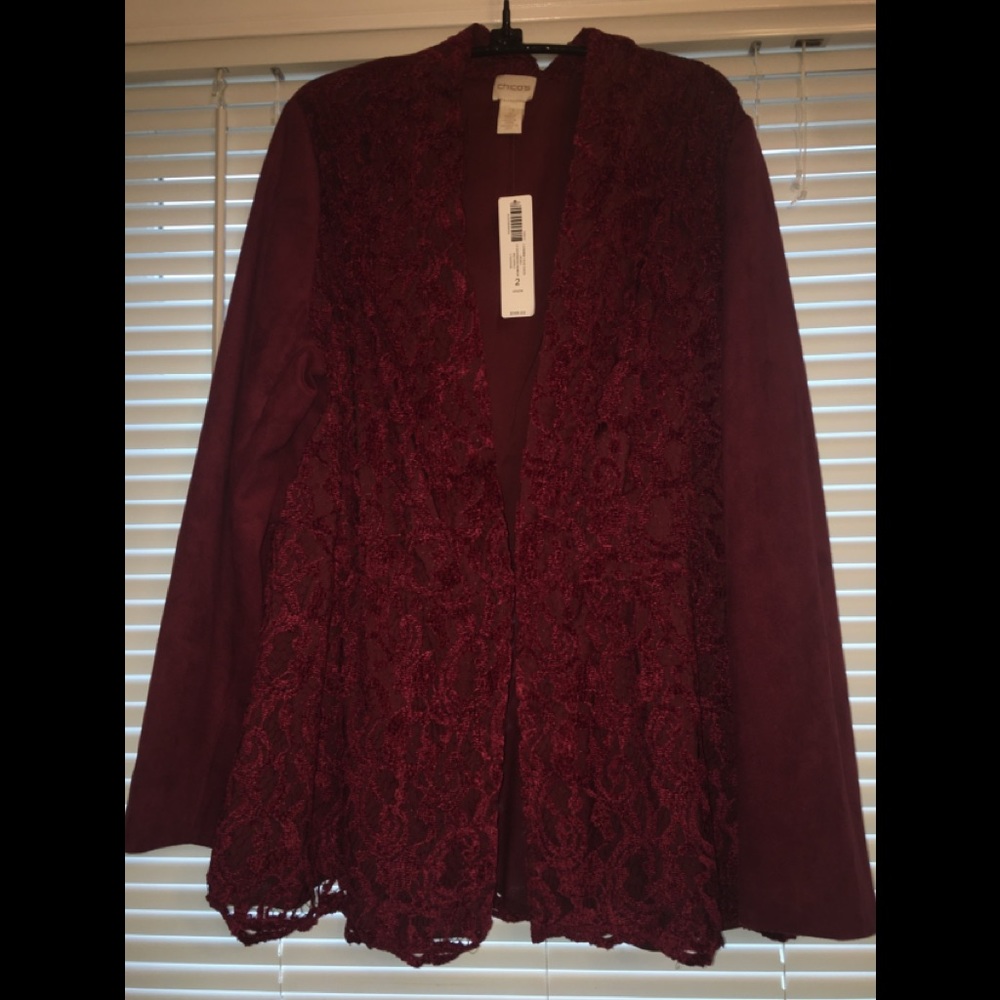 Faux suede jacket